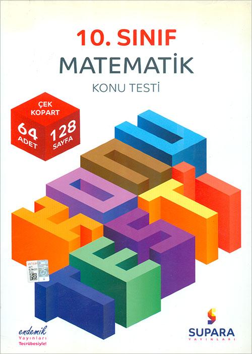 Supara Yayınları 10.Sınıf Matematik Konu Testi - Resim 1
