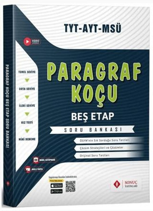 TYT AYT MSÜ Paragraf Koçu Beş Etap Soru Bankası