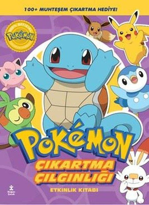 Pokemon Squirtle - Çıkartma Çılgınlığı Etkinlik Kitabı | Doğan Çocuk (İnce Kapak)