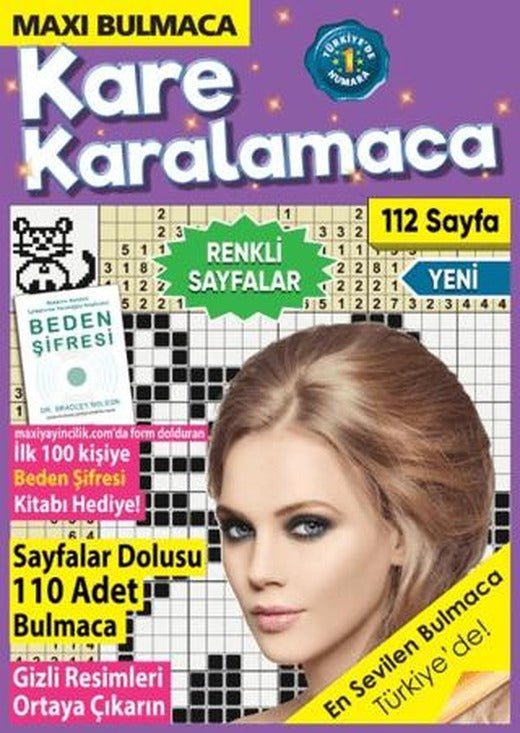 Maxi Kare Karalamaca 18 | Maxi Yayıncılık (Ciltsiz)