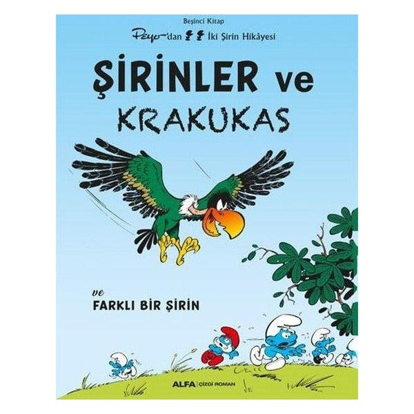 Şirinler ve Krakukas ve Farklı Bir Şirin - Peyo'dan İki Şirin Hikayesi - Beşinci Kitap | Alfa Yayıncılık (İnce Kapak)