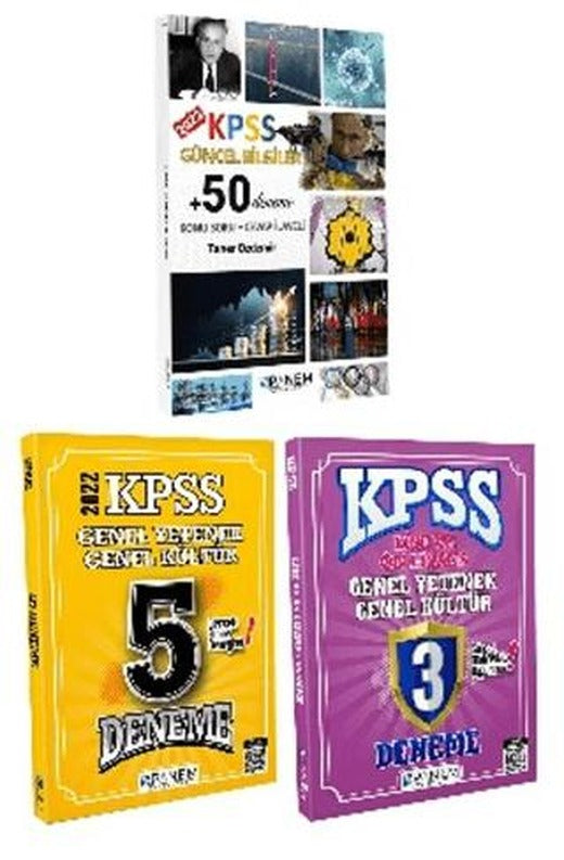 KPSS Güncel Bilgiler 50 Deneme + KPSS Genel Yetenek Genel Kültür 5 Deneme + KPSS Genel Yetenek Genel Kültür 3 Deneme | Panem Yayınları (Ciltsiz)
