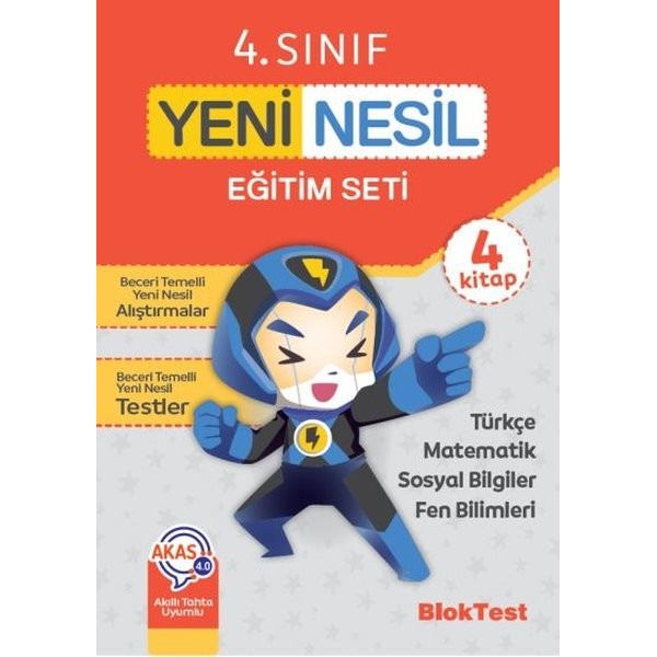4. Sınıf Yeni Nesil Eğitim Seti | Bloktest Yayınları (İnce Kapak)