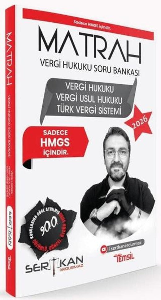 2026 MATRAH HMGS Vergi Hukuku, Vergi Usul Hukuku, Türk Vergi Sistemi Soru Bankası