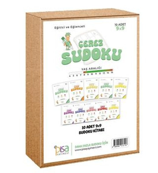 9x9 Eğitici ve Eğlenceli 10 Adet Çerez Sudoku Set | Pisa Yayınevi (Ciltsiz)