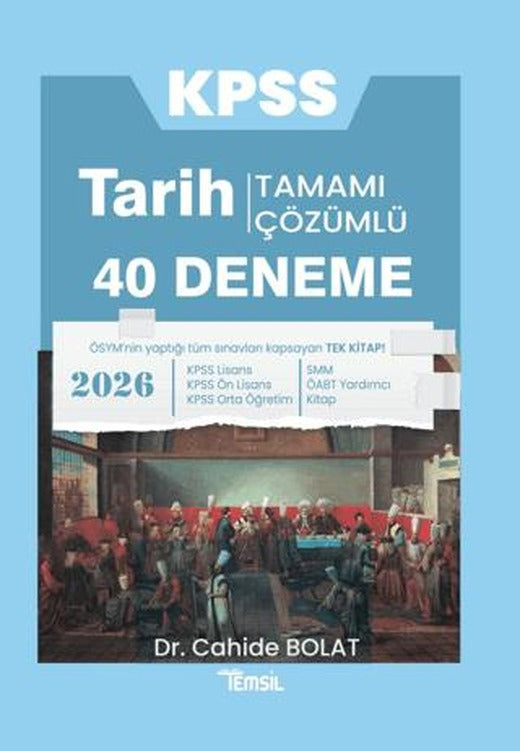 KPSS Tarih Tamamı Çözümlü 40 Deneme