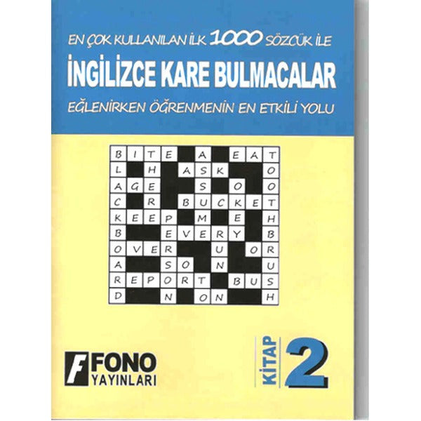İngilizce Kare Bulmacalar 2. Kitap | Fono Yayınları (Ciltsiz)