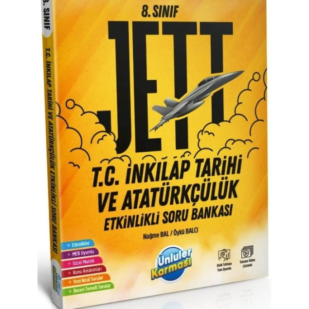 8. Sınıf T.C. İnkılap Tarihi ve Atatürkçülük JETT Etkinlikli Soru Bankası