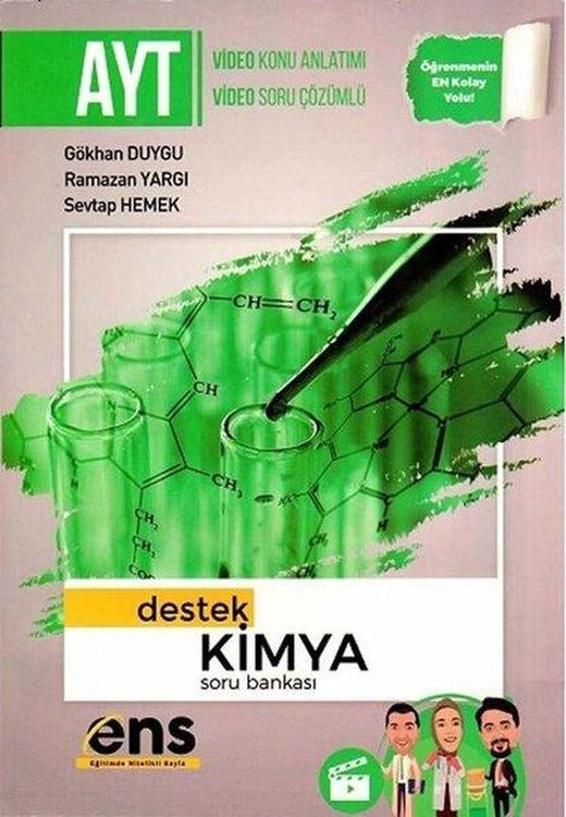 2022 AYT Kimya Destek Soru Bankası | Ens Yayıncılık (İnce Kapak)