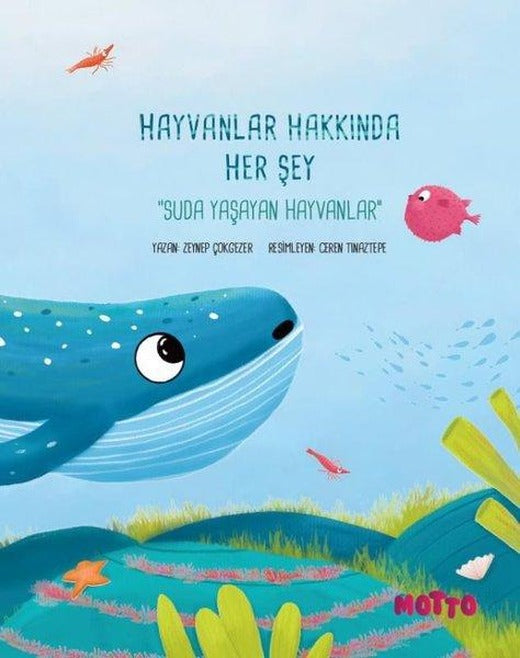 Hayvanlar Hakkında Her Şey - Suda Yaşayan Hayvanlar | Motto Yayınları (İnce Kapak)