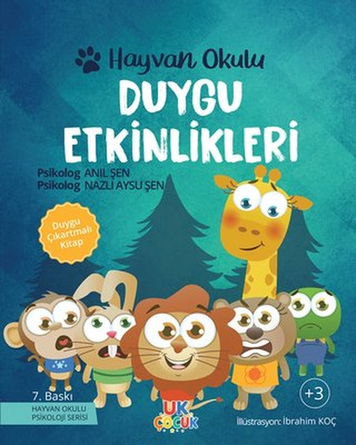 Duygu Etkinlikleri - Hayvan Okulu Serisi | Unikod (İnce Kapak)