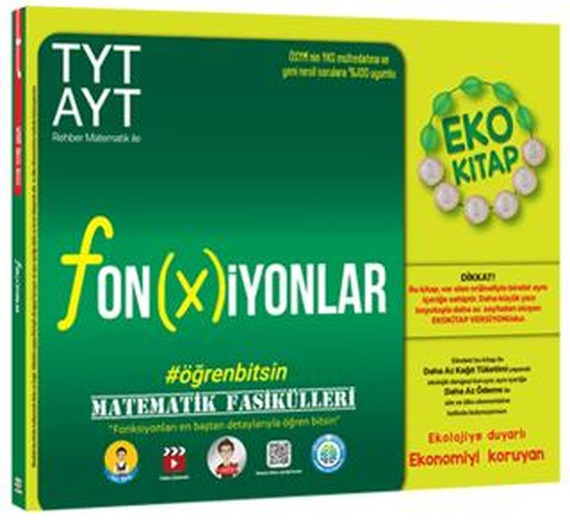 TYT-AYT Matematik Fasikülleri-Fonksiyonlar Eko | Tonguç Akademi (Ciltsiz)