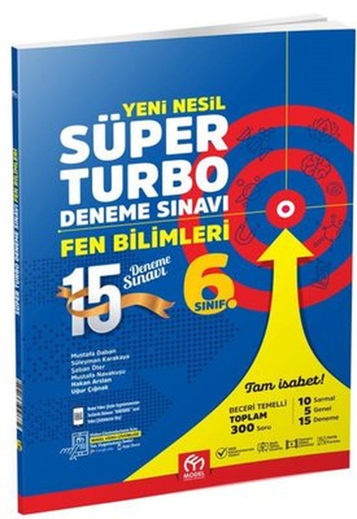 6. Sınıf Fen Bilimleri Yeni Nesil Süper Turbo Deneme Sınavı | Model Eğitim Yayınları