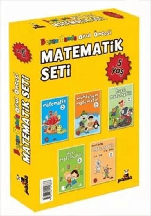 Okul Öncesi 5 Yaş Matematik Seti (5 Kitap) | Beyaz Panda Yayınları (Ciltsiz)
