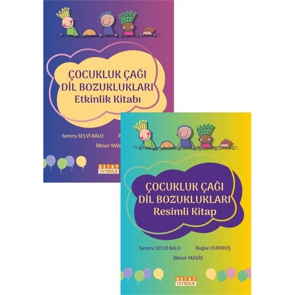 Çocukluk Çağı Dil Bozuklukları - Etkinlik Kitabı ve Resimli Kitap - 2 Kitap Bir Arada