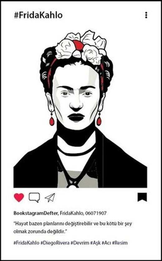 Frida Kahlo Grafiti 2 Bookstagram Defter | Aylak Adam Kültür Sanat Yayıncılık