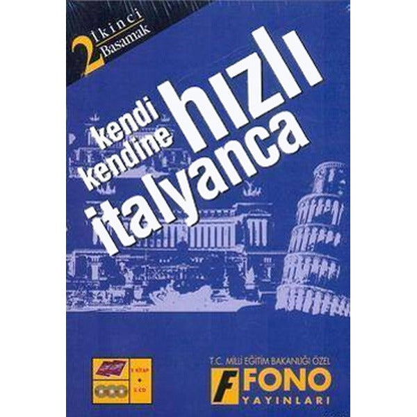 Hızlı İtalyanca 2.Basamak Seti (2 Kitap 3 CD) - Kutulu | Fono Yayınları