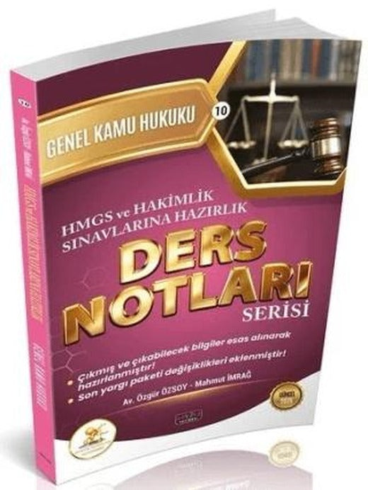 2026 HMGS Hakimlik HUKAL Genel Kamu Hukuku Ders Notları