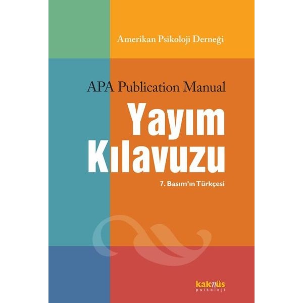 APA Yayım Kılavuzu
