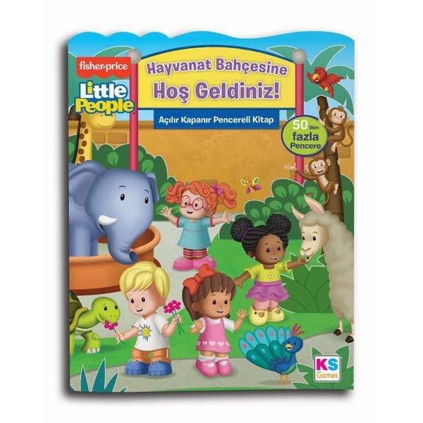 Fisher Prace Little People - Hayvanat Bahçesine Hoşgeldiniz! Açılır Kapanır Pencereli Kitap | Ks Games