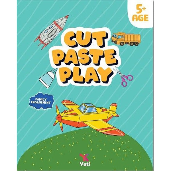 Cut Paste Play - Family Engagement - İngilizce Kes Yapıştır Oyna Kitabı 2 - 5+ Age | Yeti Kitap