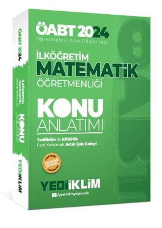 ÖABT İlköğretim Matematik Öğretmenliği Konu Anlatımı | Yediiklim Yayınları (Ciltsiz)