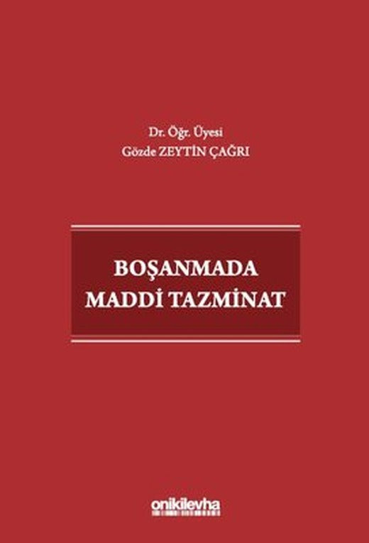 Boşanmada Maddi Tazminat | On İki Levha Yayıncılık (İnce Kapak)