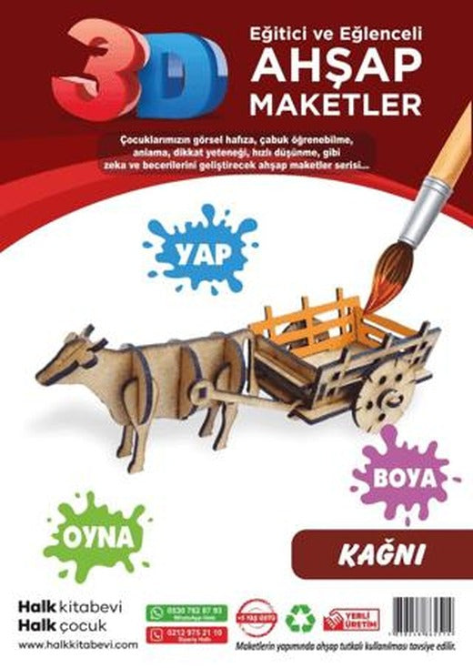 Kağnı Ahşap Maket | Halk Kitabevi