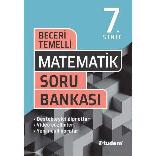 7.Sınıf Matematik Beceri Temelli Soru Bankası | Tudem Yayınları - Ders Kitapları (İnce Kapak)