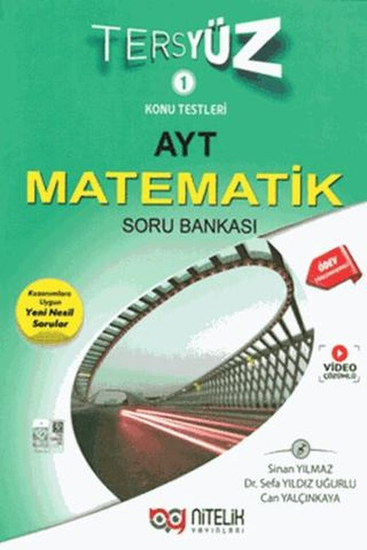 Nitelik YKS AYT Matematik Tersyüz Soru Kitabı | Nitelik Yayınları (Ciltsiz)