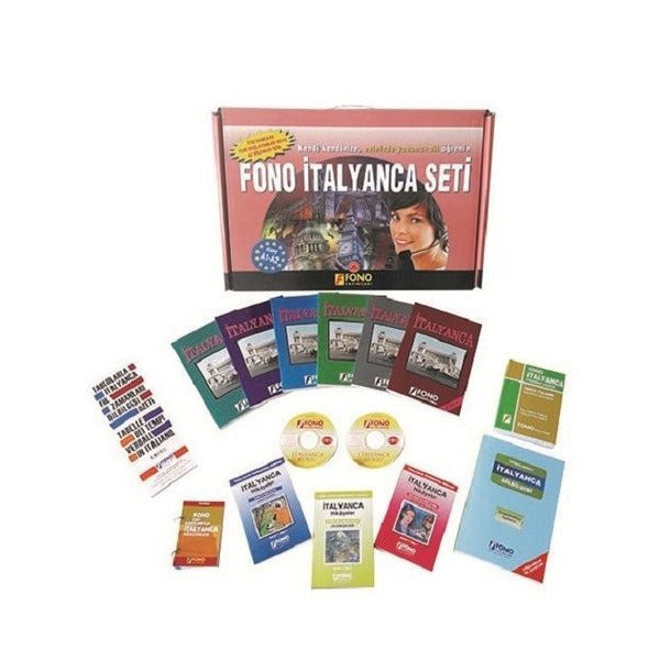 Fono İtalyanca Seti (13 Kitap + 6 Cd) | Fono Yayınları (İnce Kapak)