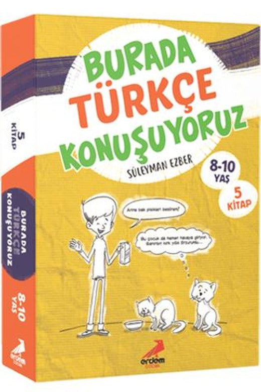 Burada Türkçe Konuşuyoruz (5 Kitap Takım) | Erdem Çocuk (Ciltsiz)