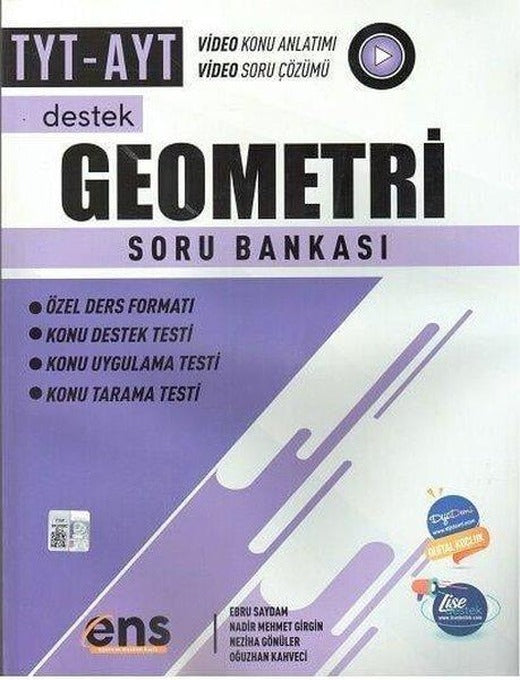 TYT - AYT Geometri Destek Soru Bankası | Ens Yayıncılık (İnce Kapak)