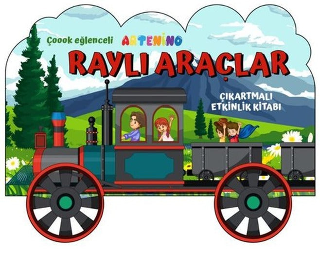 Raylı Araçlar - Çıkartmalı Etkinlik Kitabı | Artenino Yayıncılık (İnce Kapak)