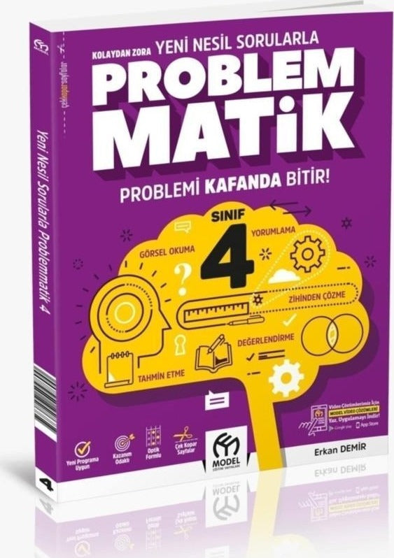 4. Sınıf Kolaydan Zora Yeni Nesil Sorularla Problemmatik | Model Eğitim Yayıncılık (Ciltsiz)