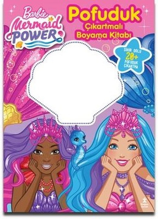 Barbie Mermaid Power - Pofuduk Çıkartmalı Boyama Kitabı | Doğan Çocuk (İnce Kapak)