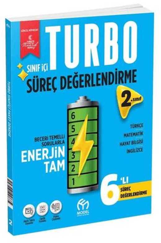 2. Sınıf Turbo Sınıf İçi 6'lı Süreç Değerlendirme | Model Eğitim Yayıncılık (Ciltsiz)
