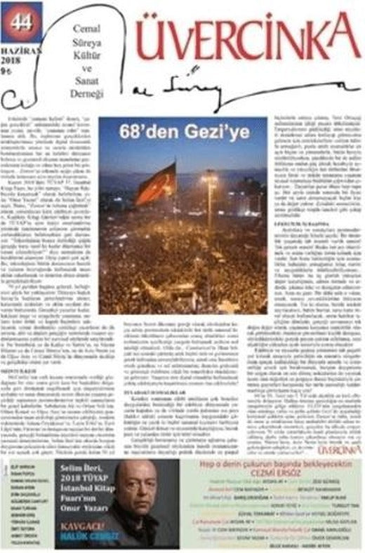 Üvercinka Dergisi Sayı: 44 Haziran 2018 | Üvercinka Dergisi (Ciltsiz)
