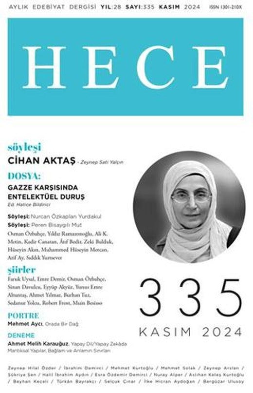 Hece Dergisi - Sayı 335 Kasım 2024 | Hece Dergisi (Ciltsiz)