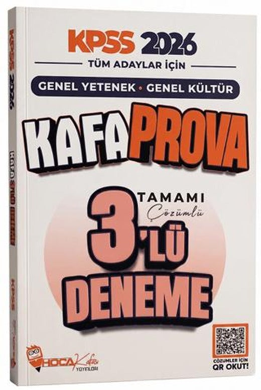 2026 KPSS Genel Yetenek Genel Kültür Kafa Prova 3 Deneme | Hoca Kafası Yayınları (Ciltsiz)
