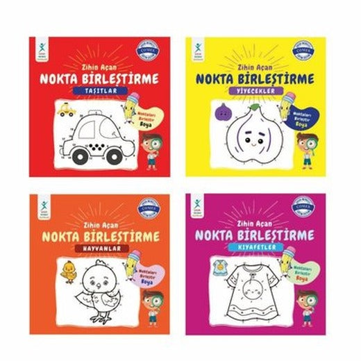 Zihin Açan Nokta Birleştirme Seti - 4 Kitap Takım | Çocuk Gelişimi Yayınları