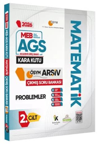 2026 MEB-AGS Matematik Kara Kutu 2. Cilt PROBLEMLER ÖSYM Çıkmış Soru Bankası Dijital Çözümlü | Karakutu Yayın (Ciltsiz)  - Resim 1