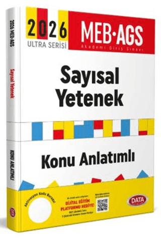 2026 AGS Ultra Serisi Sayısal Yetenek (Matematik) Konu Anlatımlı | Data Yayınları (Ciltsiz)  - Resim 1