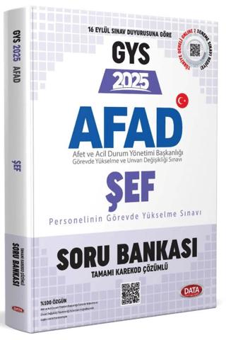 AFAD Şef 2025 GYS Soru Bankası - Karekod Çözümlü