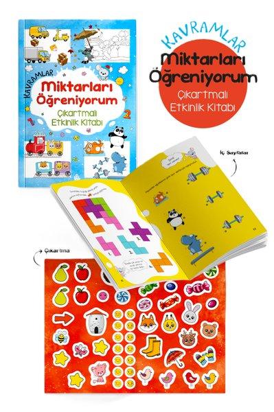 Kavramlar - Miktarları Öğreniyorum Çıkartmalı Etkinlik Kitabı 3 + Yaş | Bigkids Yayınları (İnce Kapak)  - Resim 1