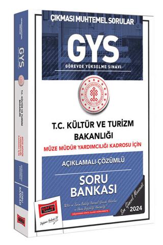 2024 GYS Kültür ve Turizm Bakanlığı Müze Müdür Yardımcılığı Kadrosu İçin Açıklamalı Çözümlü Soru Bankası | Yargı Yayınevi (Ciltsiz)  - Resim 1