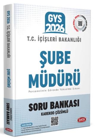 T.C. İçişleri Bakanlığı Şube Müdür GYS Soru Bankası - Karekod Çözümlü | Data Yayınları (Ciltsiz)  - Resim 1