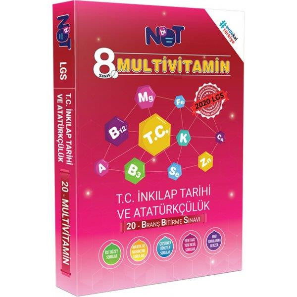 8.Sınıf İnkılap 20 Deneme 1.Dönem Multivitamin - Binot Yayınları kitap kapağı