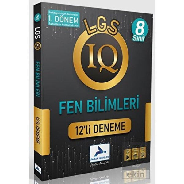 8.Sınıf LGS 1.Dönem IQ Fen Bilimleri 12'li Deneme - Kolektif kitap kapağı