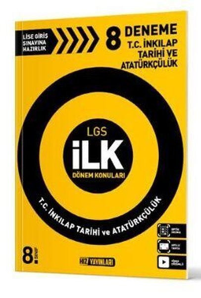8.Sınıf LGS 1.Dönem T.C İnkılap Tarihi ve Atatürkçülük 8 Deneme - Kolektif kitap kapağı